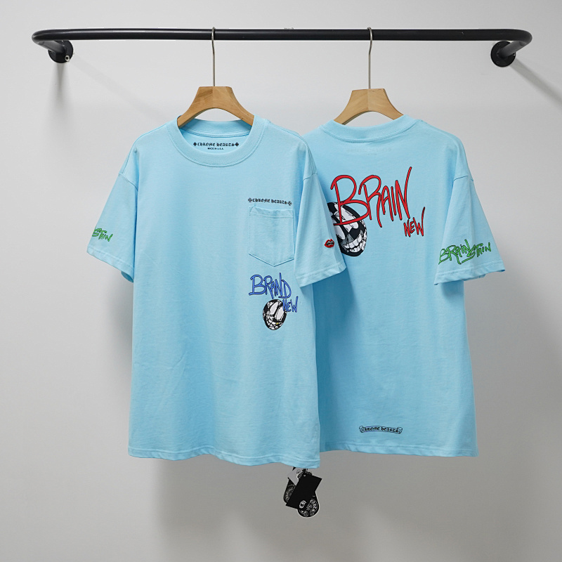 Chrome Hearts Lake Blue Graphic 2220 Short Sleeve T-Shirt