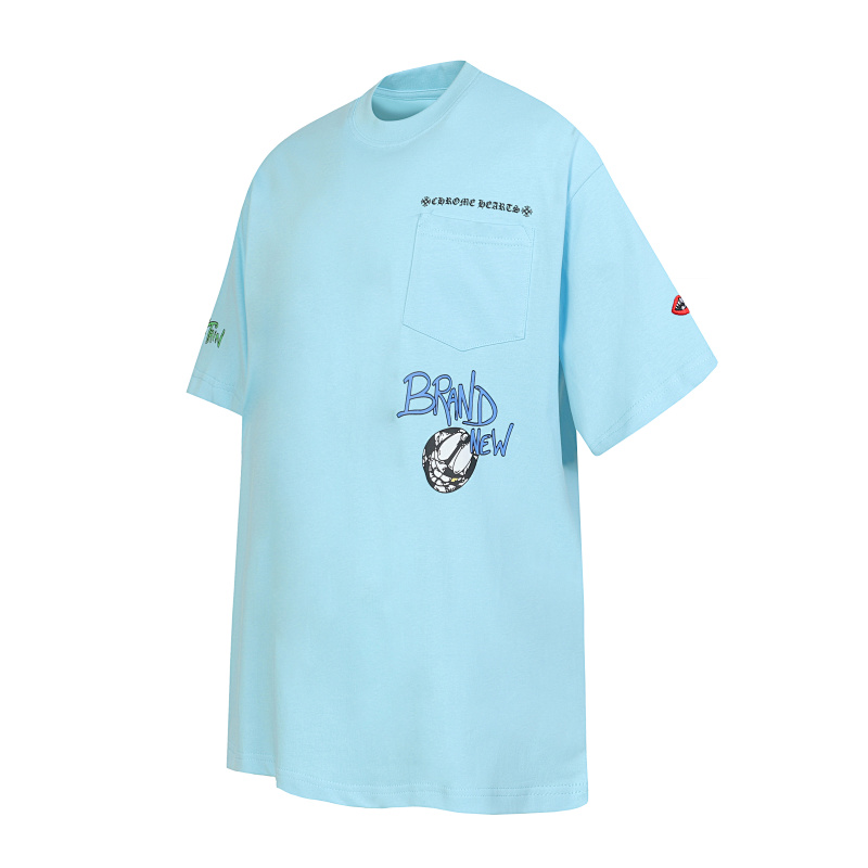 Chrome Hearts Lake Blue Graphic 2220 Short Sleeve T-Shirt