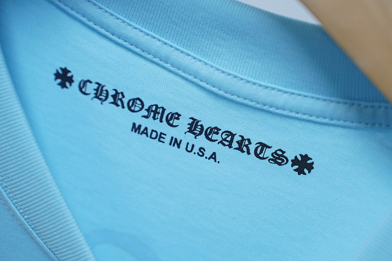 Chrome Hearts Lake Blue Graphic 2220 Short Sleeve T-Shirt