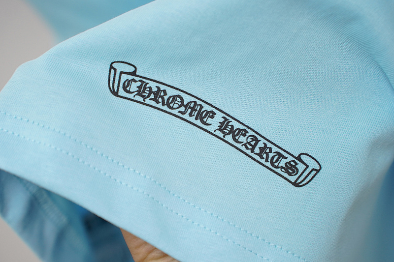 Chrome Hearts Lake Blue Graphic 2220 Short Sleeve T-Shirt