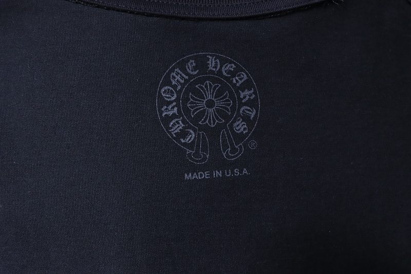 Chrome Hearts Multicolor Cross Cross Print CH Short Sleeve T-Shirt Style 1