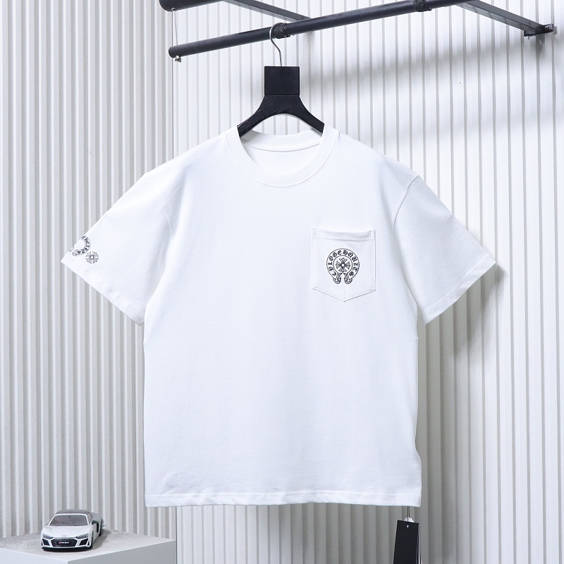 Chrome Hearts Multicolor Cross Cross Print CH Short Sleeve T-Shirt Style 2