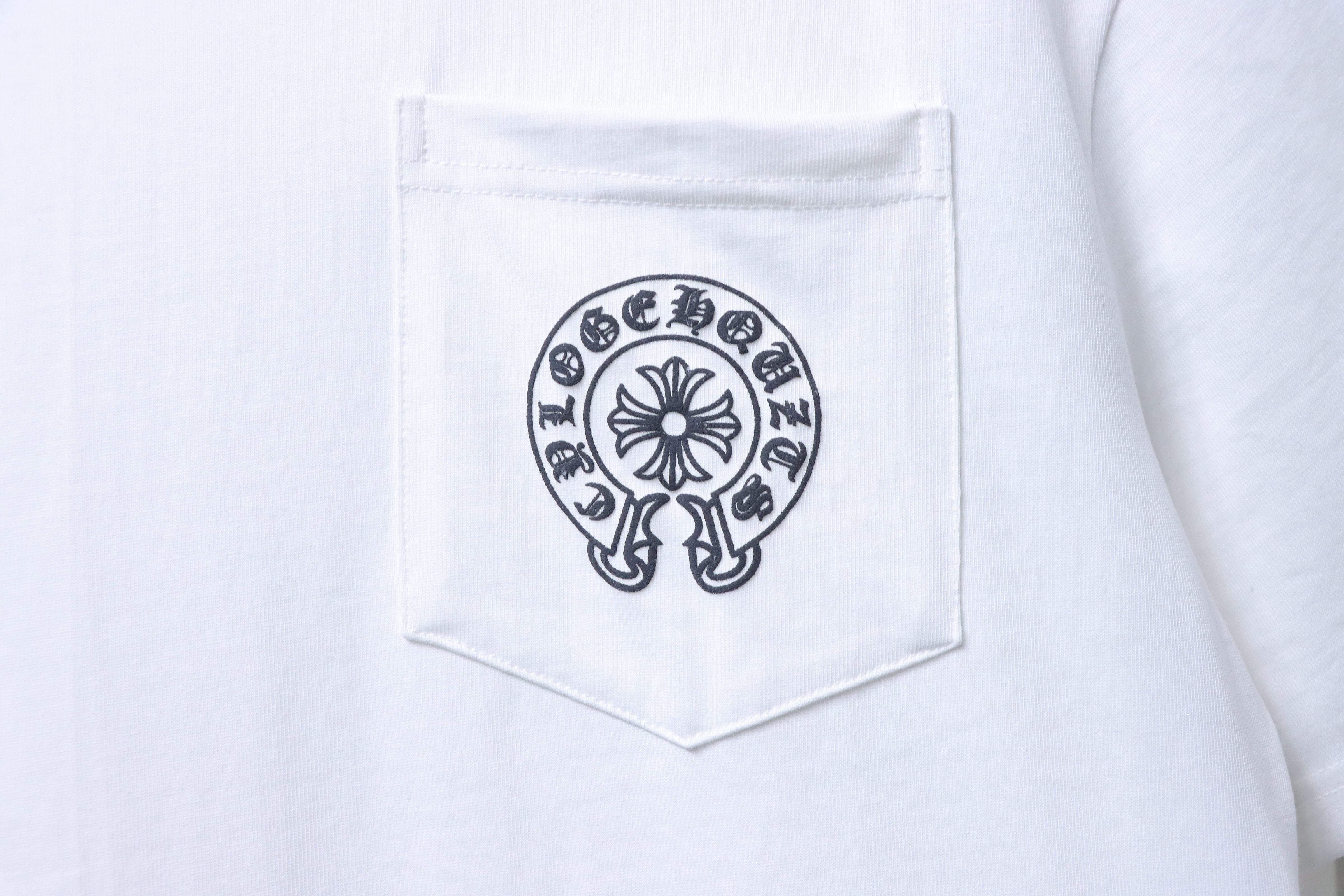 Chrome Hearts Multicolor Cross Cross Print CH Short Sleeve T-Shirt Style 2
