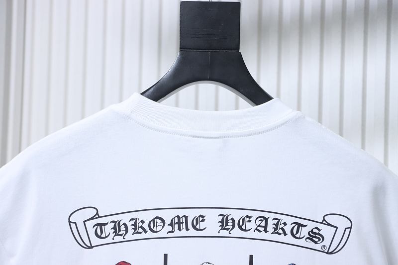 Chrome Hearts Nine-Grid Skull Skull Print Short Sleeve T-Shirt Style 1