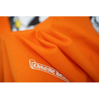 Chrome Hearts Orange Graphic 2217 Short Sleeve T-Shirt 02