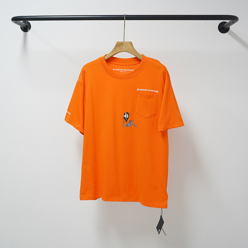 Chrome Hearts Orange Graphic 2217 Short Sleeve T-Shirt