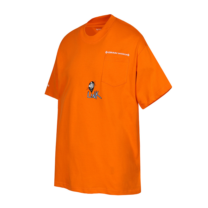 Chrome Hearts Orange Graphic 2217 Short Sleeve T-Shirt