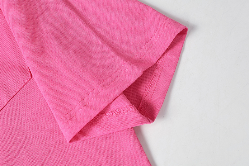 Chrome Hearts Pink Graphic 2213 Short Sleeve T-Shirt