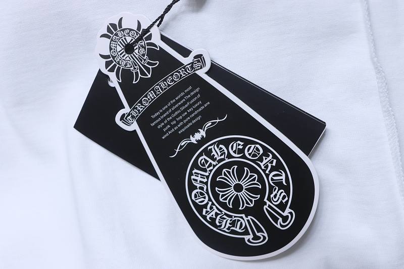 Chrome Hearts Pink Horseshoe Horseshoe Cross Print Pink CH Short Sleeve T-Shirt Style 4