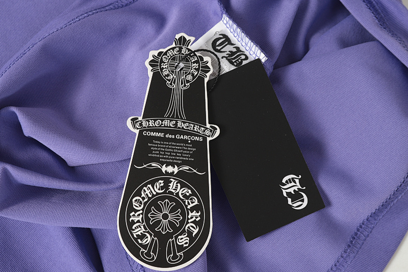 Chrome Hearts Purple Graphic 2219 Short Sleeve T-Shirt