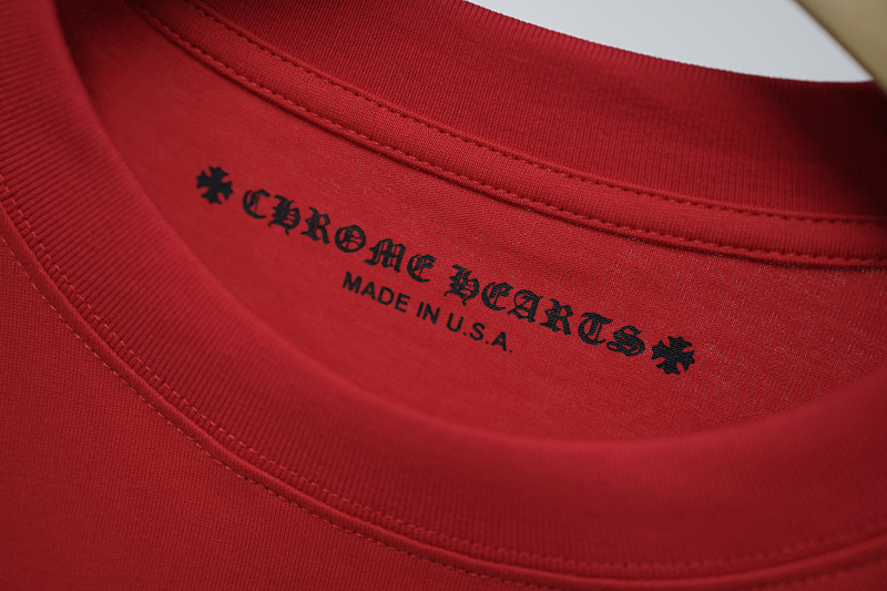 Chrome Hearts Red Graphic 2212 Short Sleeve T-Shirt