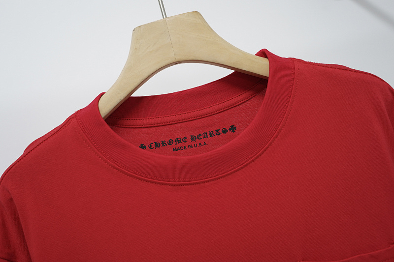 Chrome Hearts Red Graphic 2212 Short Sleeve T-Shirt