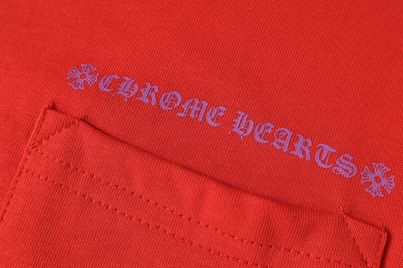 Chrome Hearts Red Graphic 2218 Short Sleeve T-Shirt