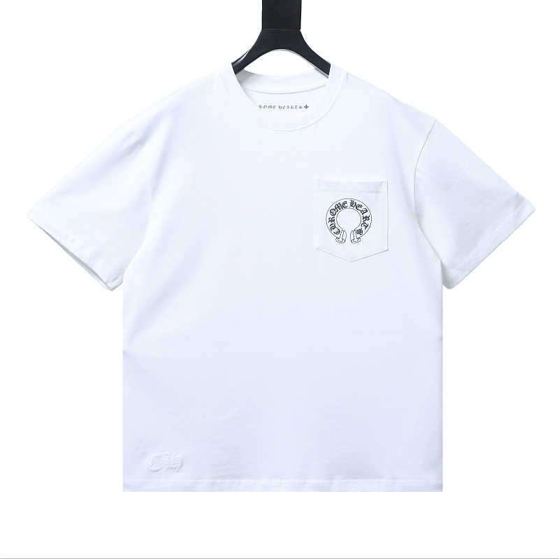 Chrome Hearts Sanskrit 3D Sanskrit Back Print CH Short Sleeve T-Shirt Style 1