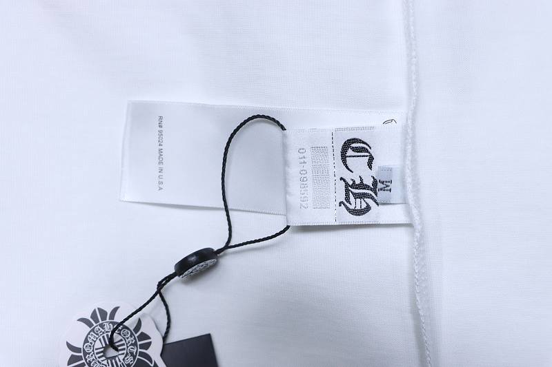 Chrome Hearts Sanskrit 3D Sanskrit Back Print CH Short Sleeve T-Shirt Style 1