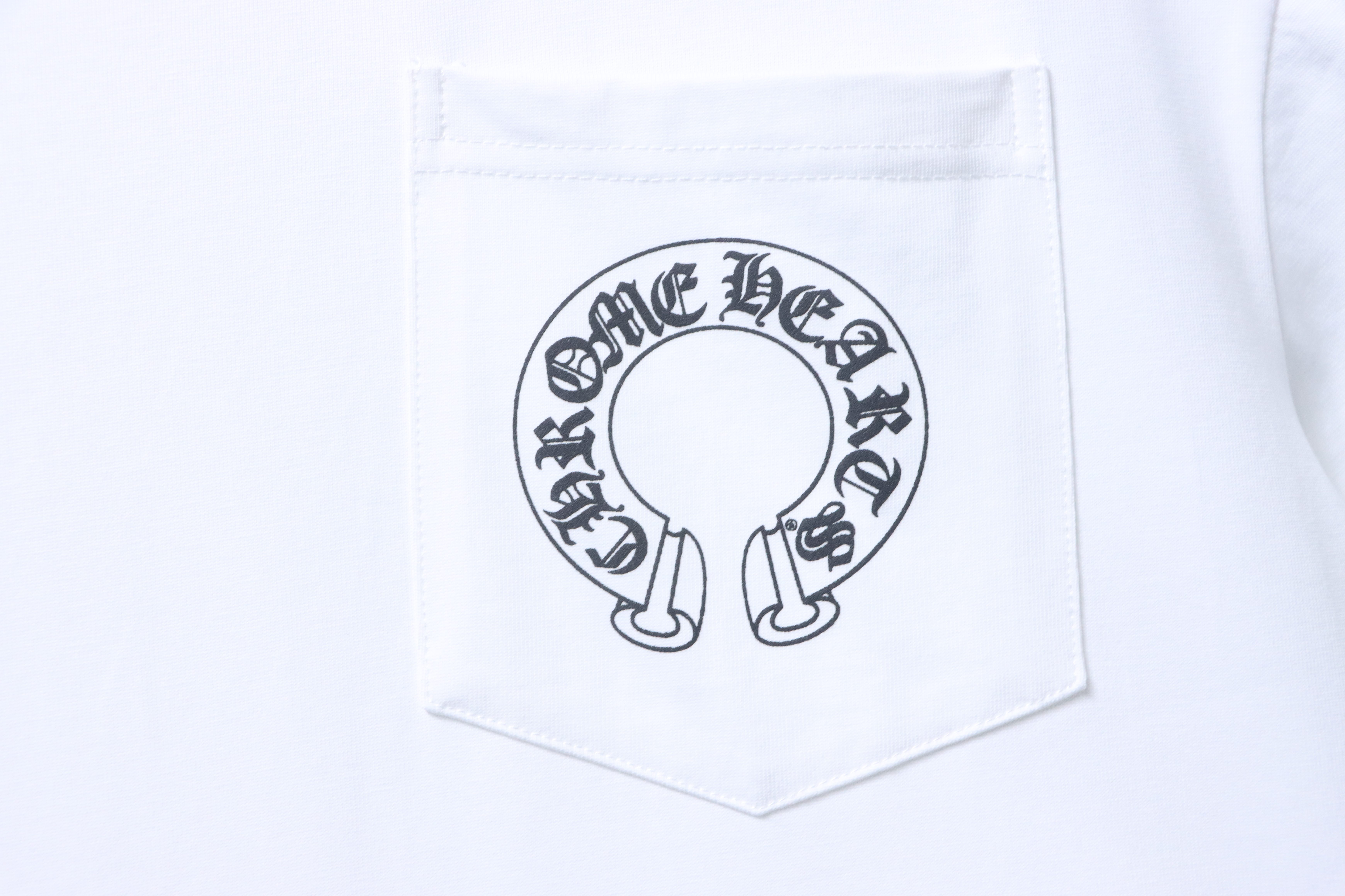 Chrome Hearts Sanskrit 3D Sanskrit Back Print CH Short Sleeve T-Shirt Style 1