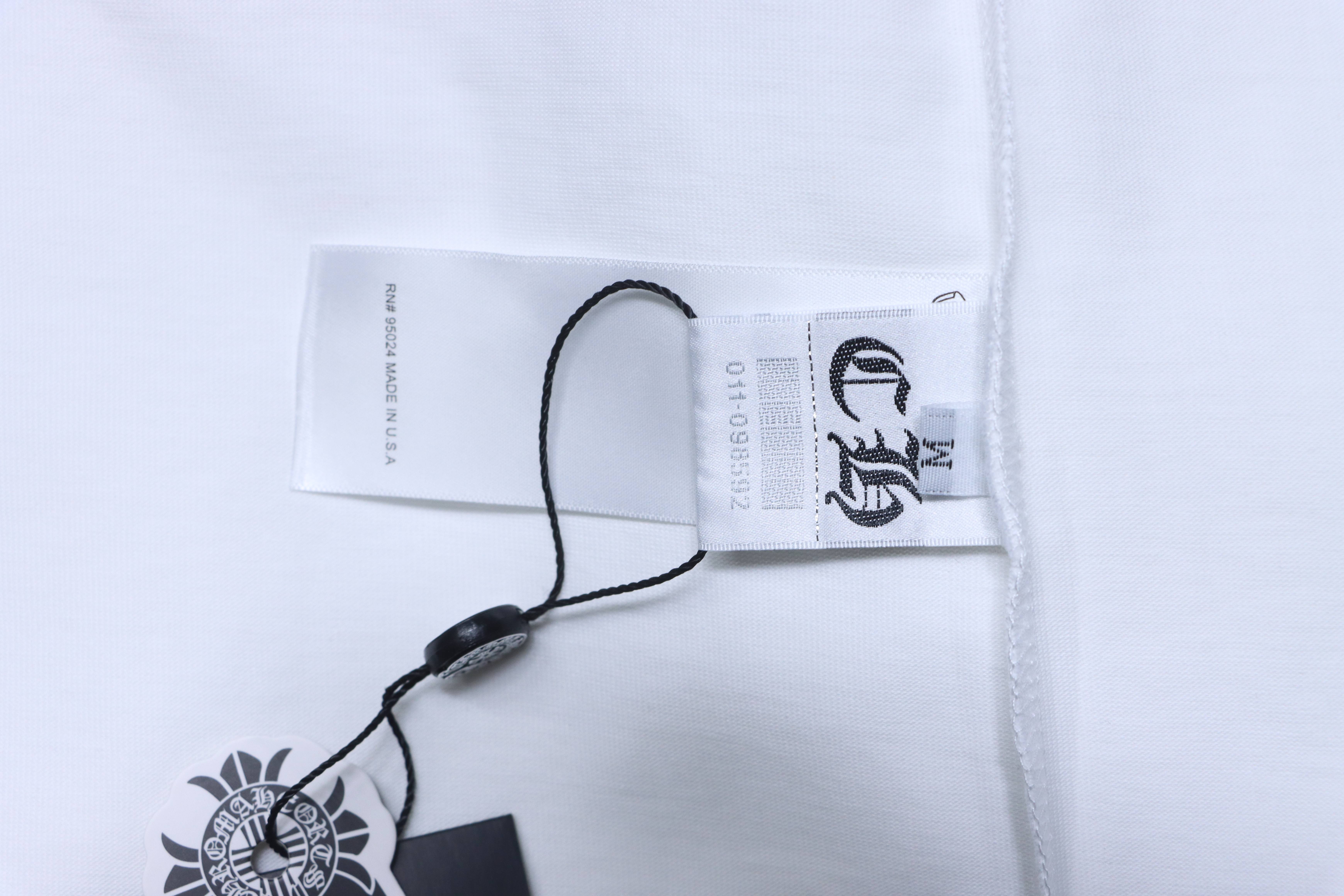 Chrome Hearts Sanskrit 3D Sanskrit Back Print CH Short Sleeve T-Shirt Style 1