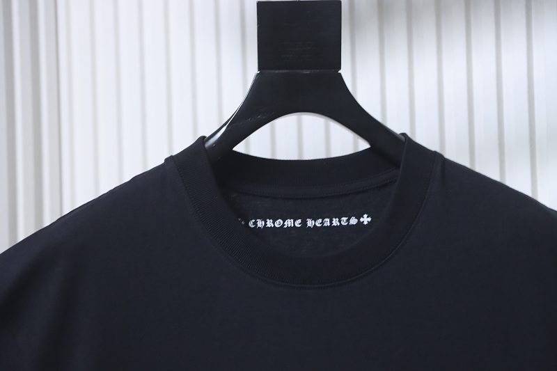 Chrome Hearts Sanskrit 3D Sanskrit Back Print CH Short Sleeve T-Shirt Style 2