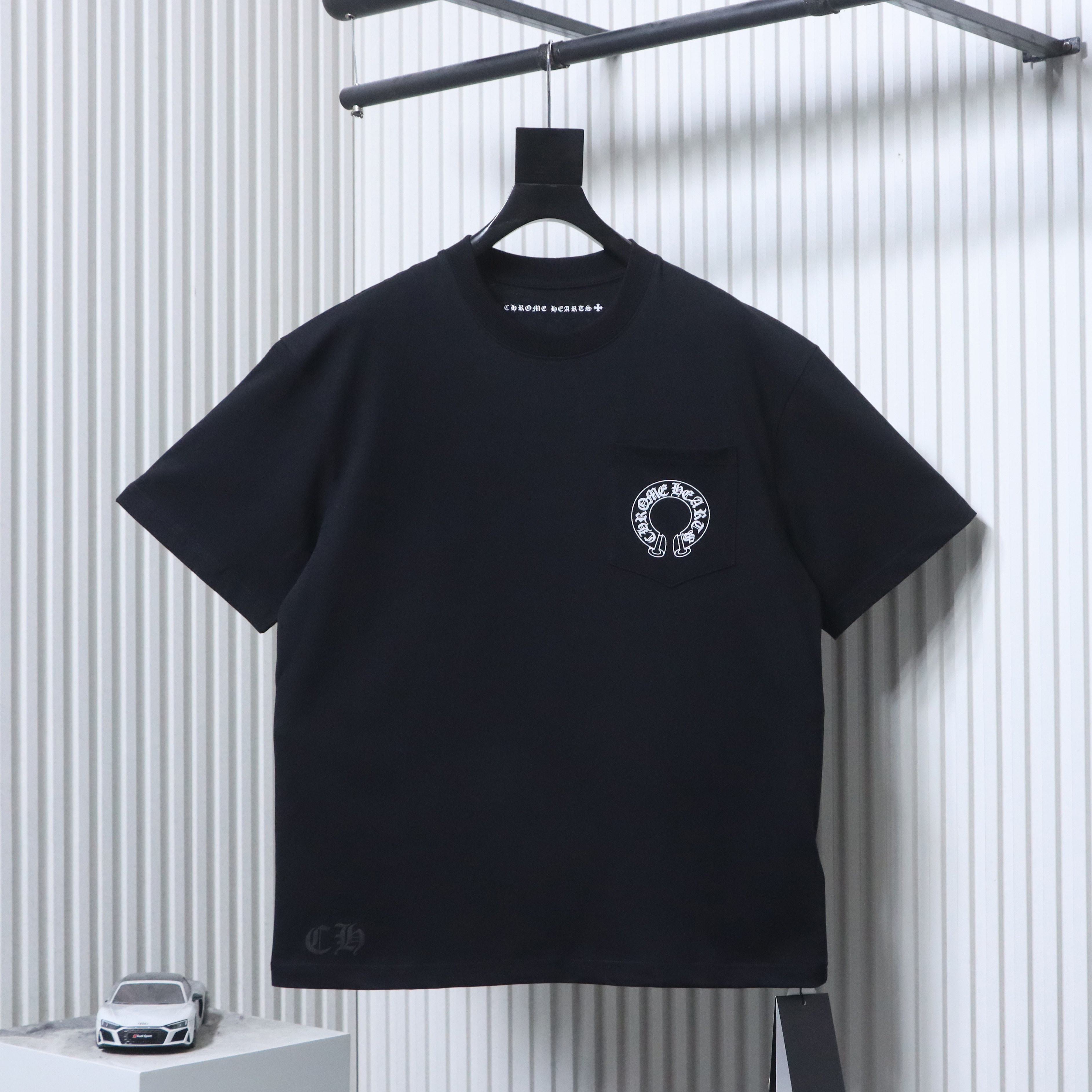 Chrome Hearts Sanskrit 3D Sanskrit Back Print CH Short Sleeve T-Shirt Style 2