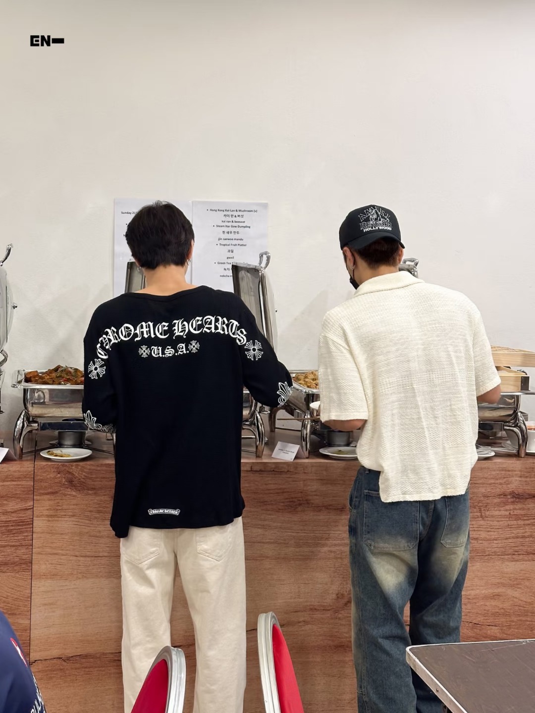 Chrome Hearts Sanskrit 3D Sanskrit Back Print CH Short Sleeve T-Shirt Style 2