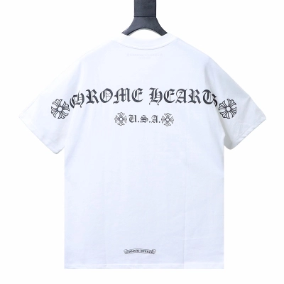 Chrome Hearts Sanskrit Back Short Sleeve T-Shirt Style 1 01
