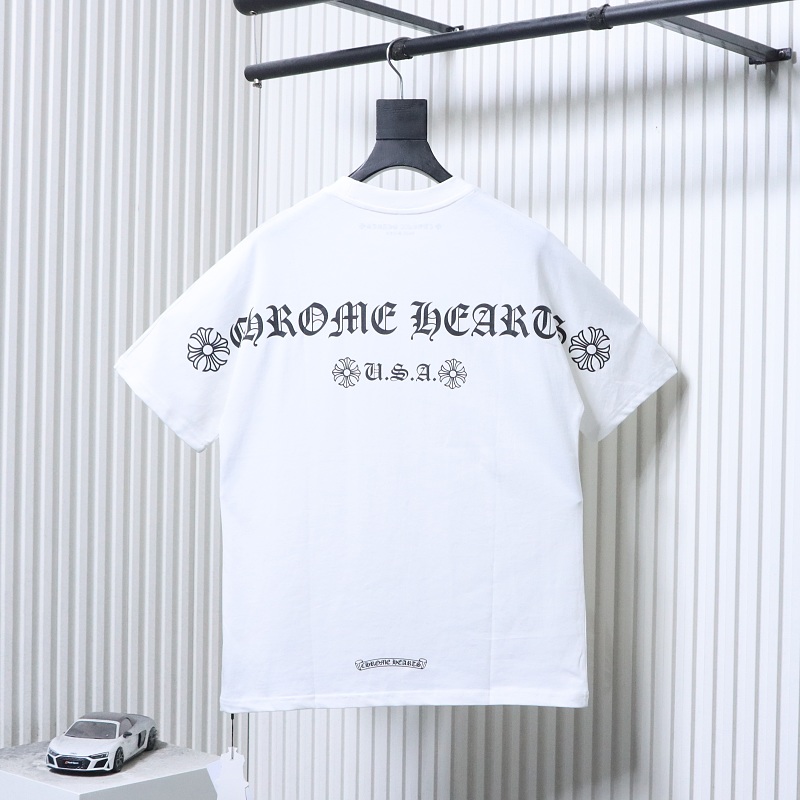 Chrome Hearts Sanskrit Back Short Sleeve T-Shirt Style 1