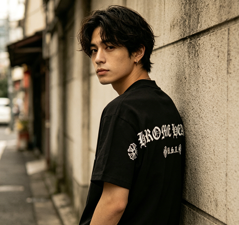 Chrome Hearts Sanskrit Back Short Sleeve T-Shirt Style 2