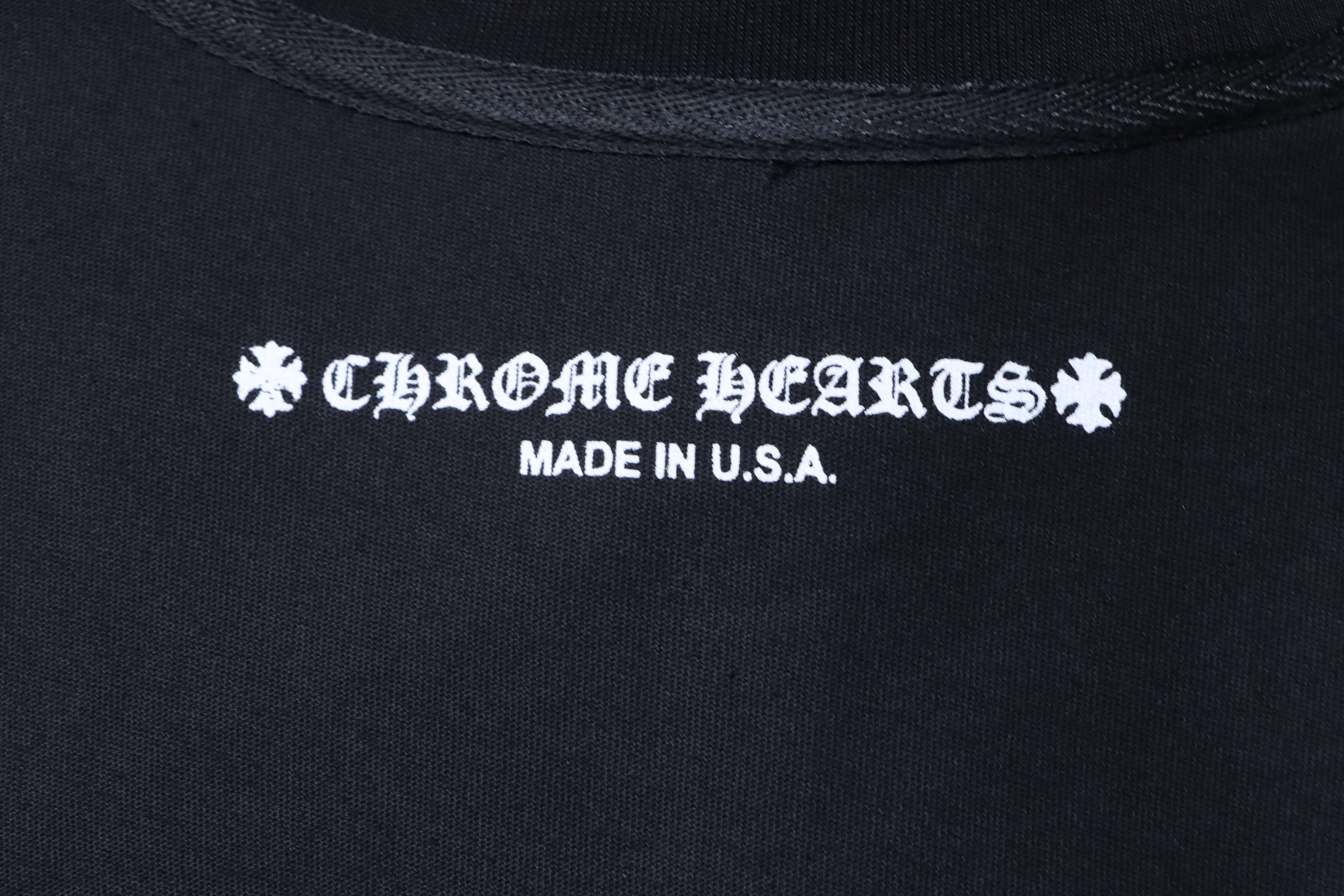 Chrome Hearts Sanskrit Back Short Sleeve T-Shirt Style 2