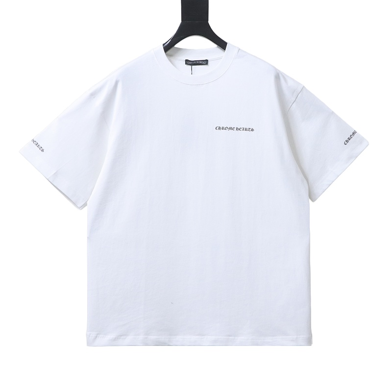 Chrome Hearts Sanskrit Letter Sanskrit Print Short Sleeve T-Shirt Style 1
