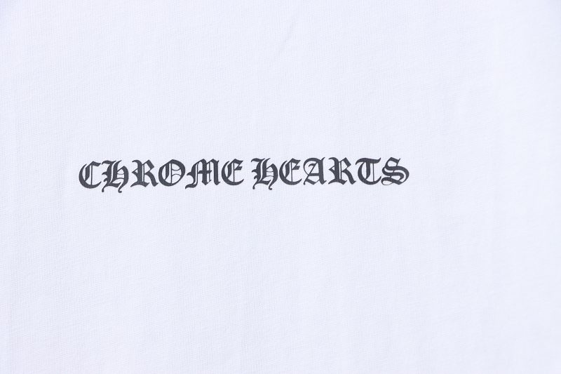 Chrome Hearts Sanskrit Letter Sanskrit Print Short Sleeve T-Shirt Style 1