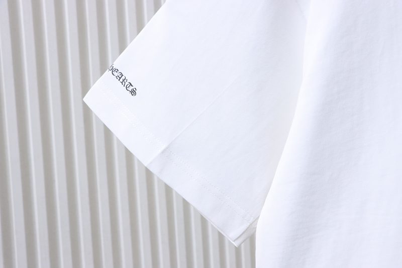 Chrome Hearts Sanskrit Letter Sanskrit Print Short Sleeve T-Shirt Style 1