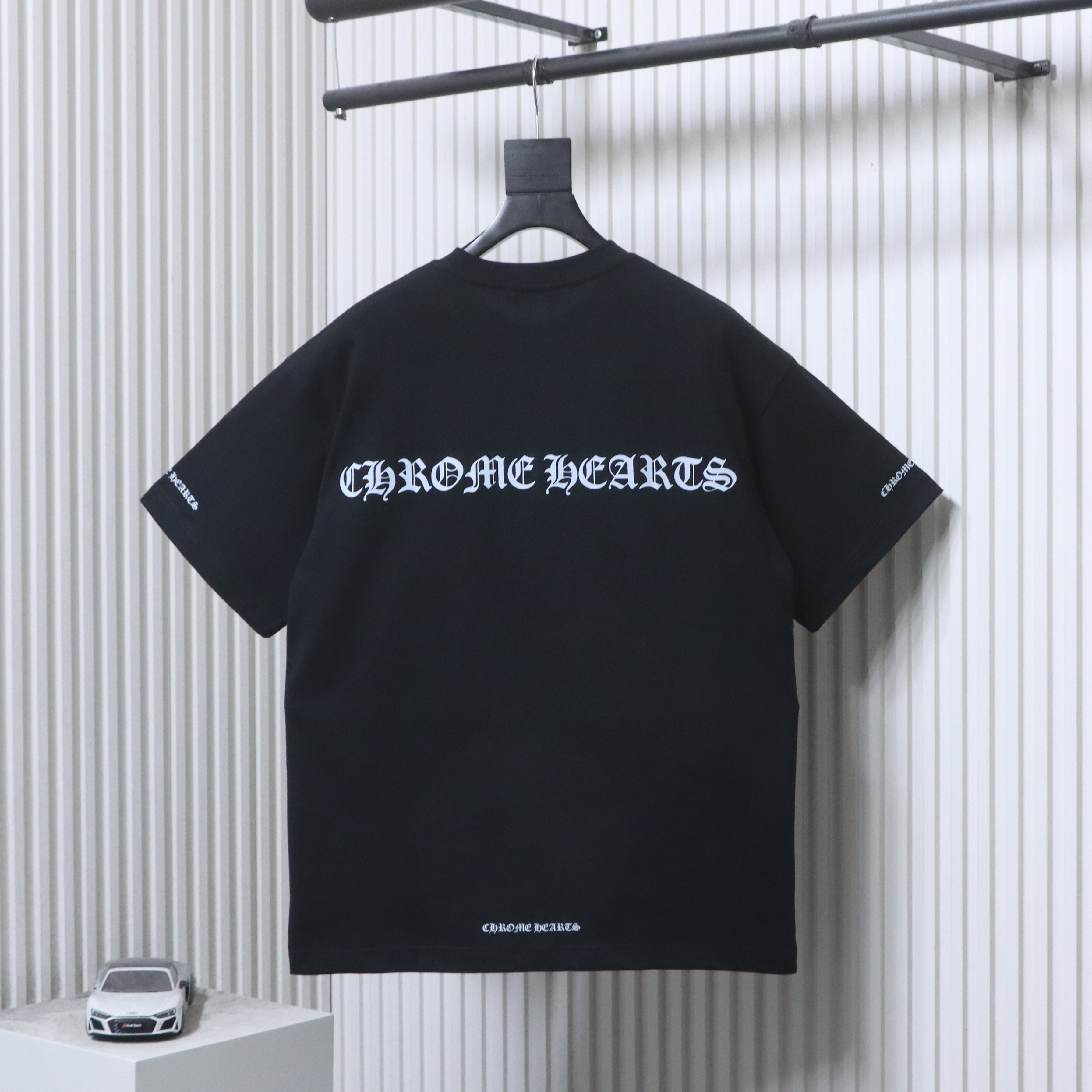 Chrome Hearts Sanskrit Letter Sanskrit Print Short Sleeve T-Shirt Style 2