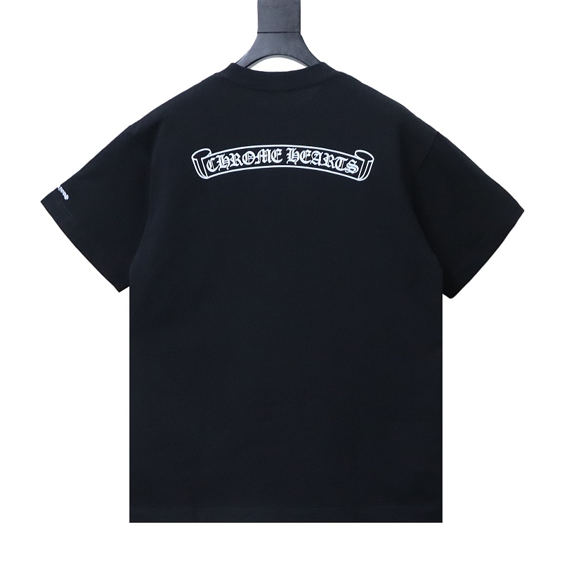 Chrome Hearts Sanskrit Pocket Print CH Short Sleeve T-Shirt Style 1
