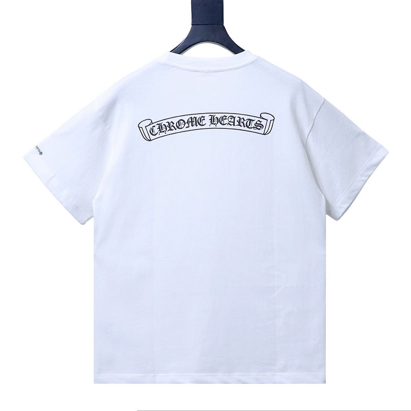 Chrome Hearts Sanskrit Pocket Print CH Short Sleeve T-Shirt Style 2