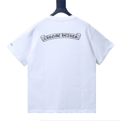 Chrome Hearts Sanskrit Pocket Print CH Short Sleeve T-Shirt Style 2 01