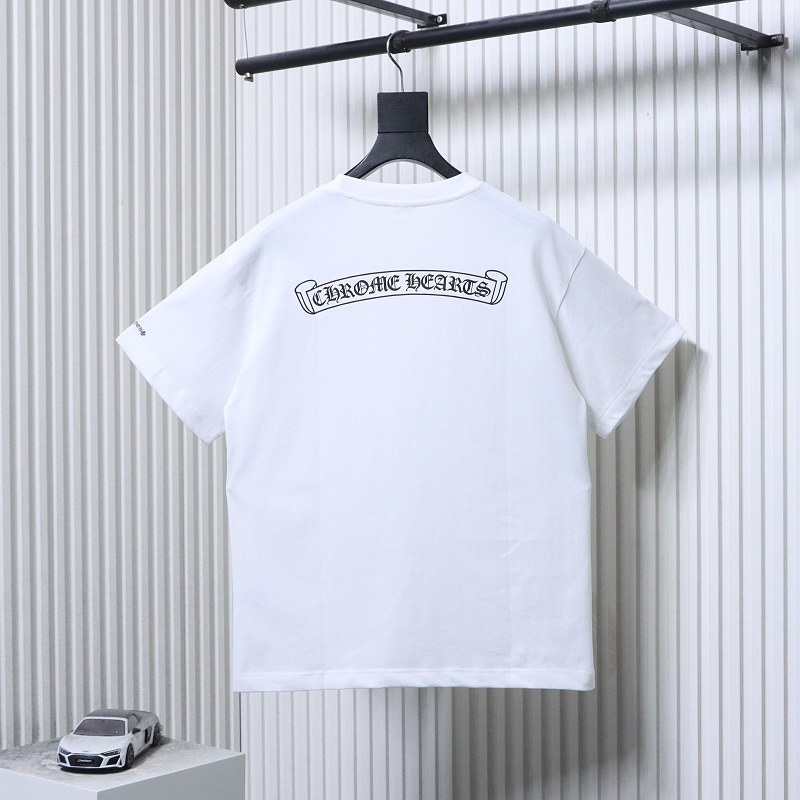 Chrome Hearts Sanskrit Pocket Print CH Short Sleeve T-Shirt Style 2