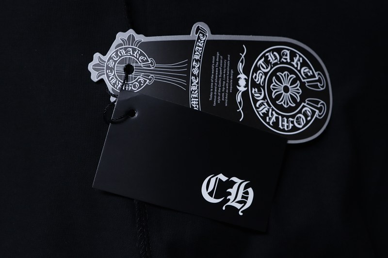 Chrome Hearts Scroll Embroidered Short Sleeve T-Shirt Style 1