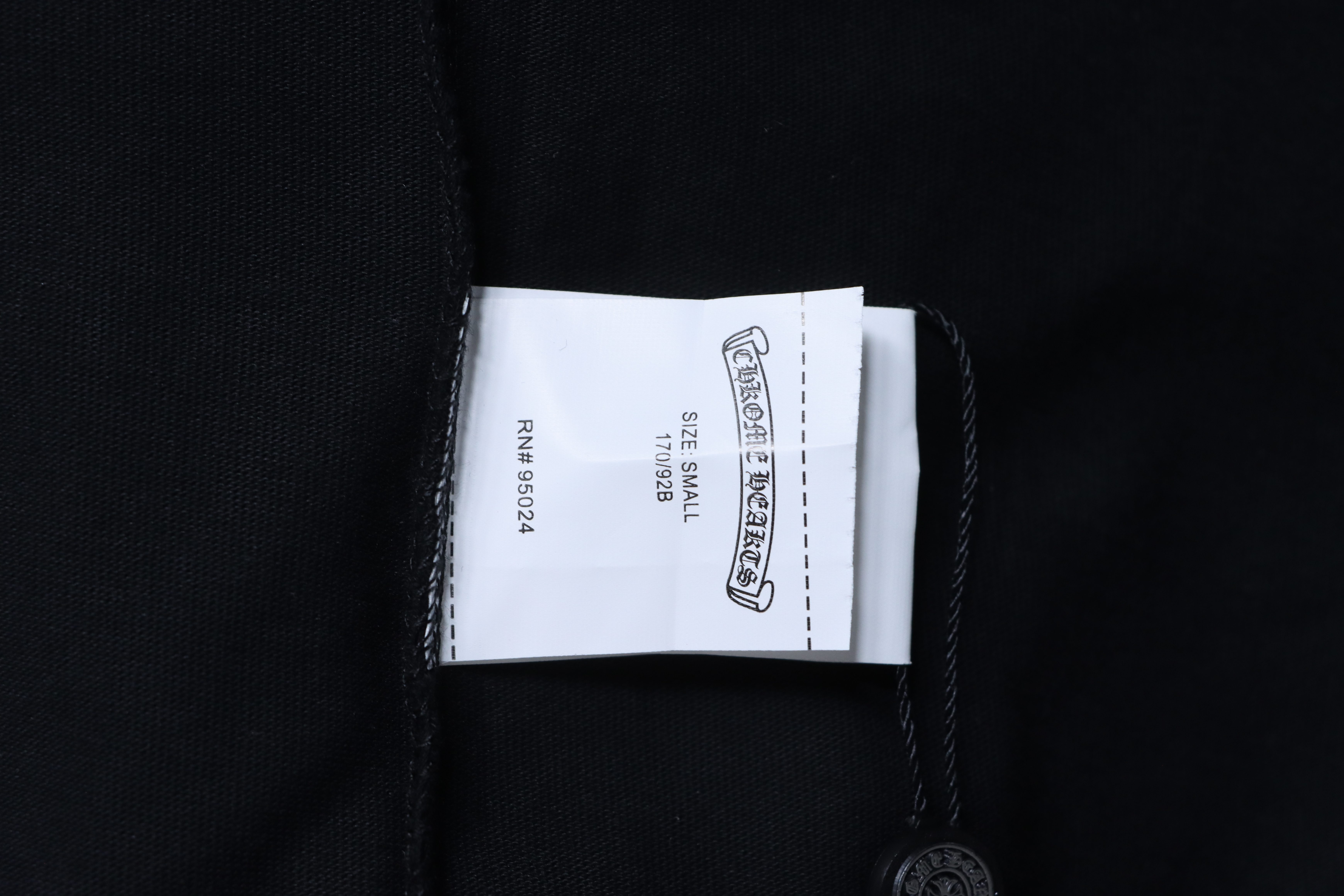 Chrome Hearts Scroll Embroidered Short Sleeve T-Shirt Style 1