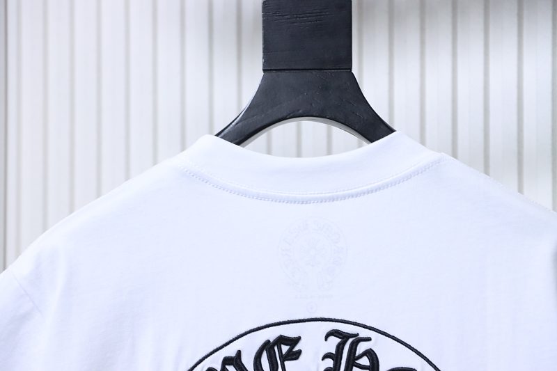 Chrome Hearts Scroll Embroidered Short Sleeve T-Shirt Style 2