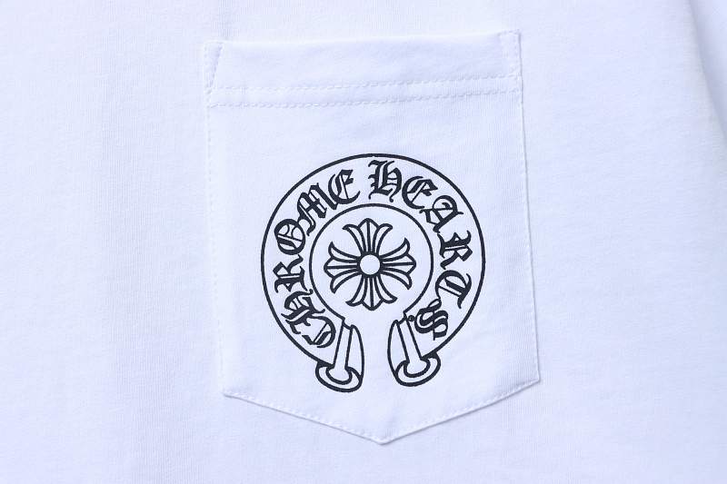 Chrome Hearts Scroll Embroidered Short Sleeve T-Shirt Style 2