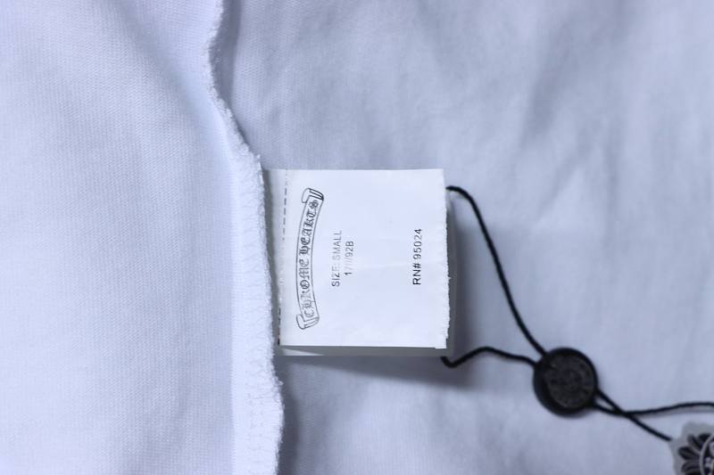Chrome Hearts Scroll Embroidered Short Sleeve T-Shirt Style 2