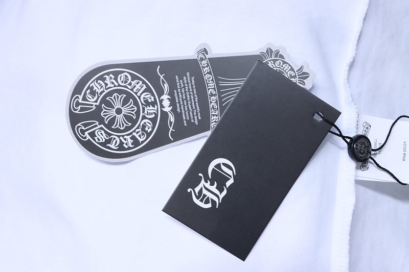 Chrome Hearts Scroll Embroidered Short Sleeve T-Shirt Style 2