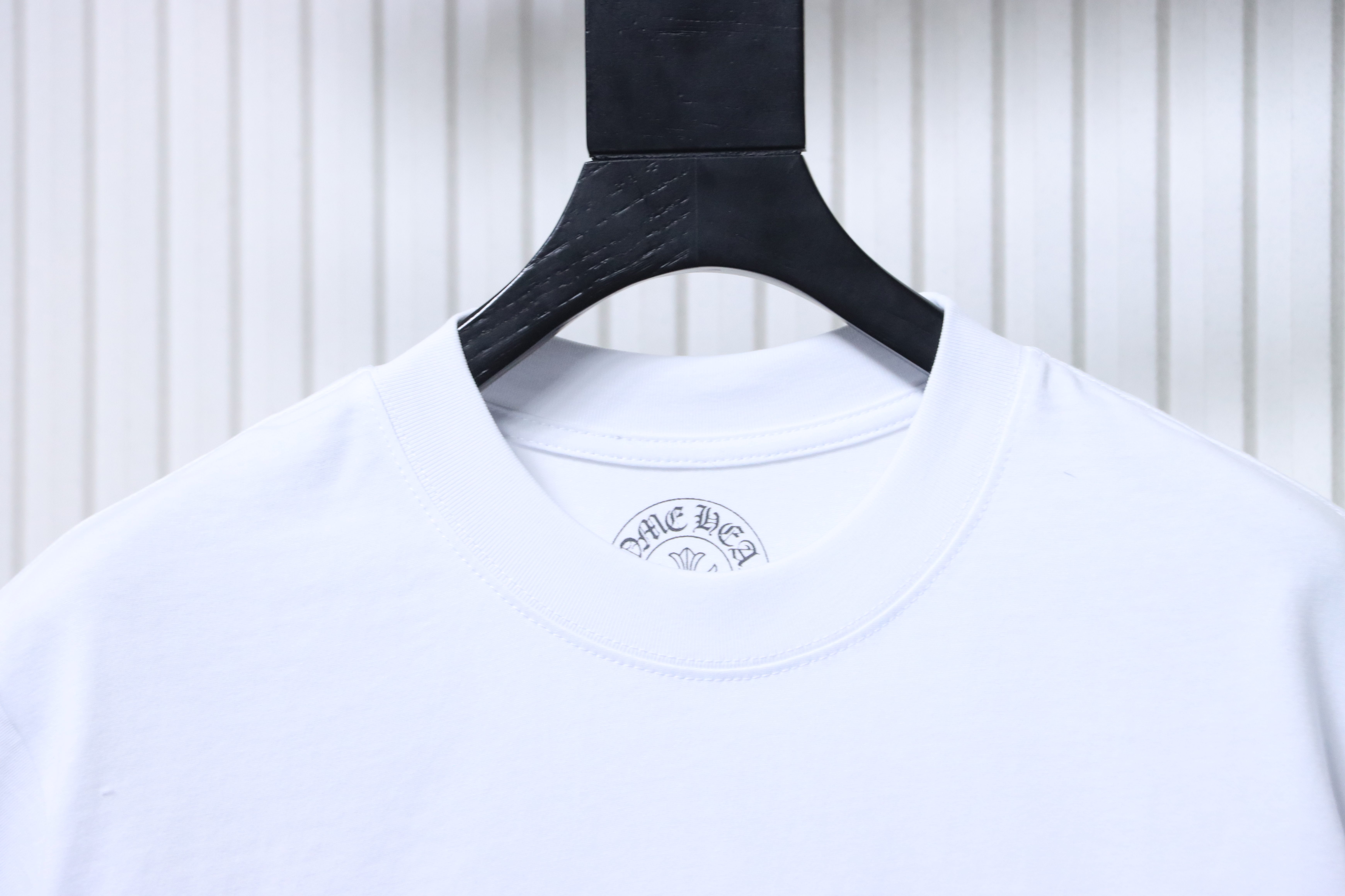 Chrome Hearts Scroll Embroidered Short Sleeve T-Shirt Style 2