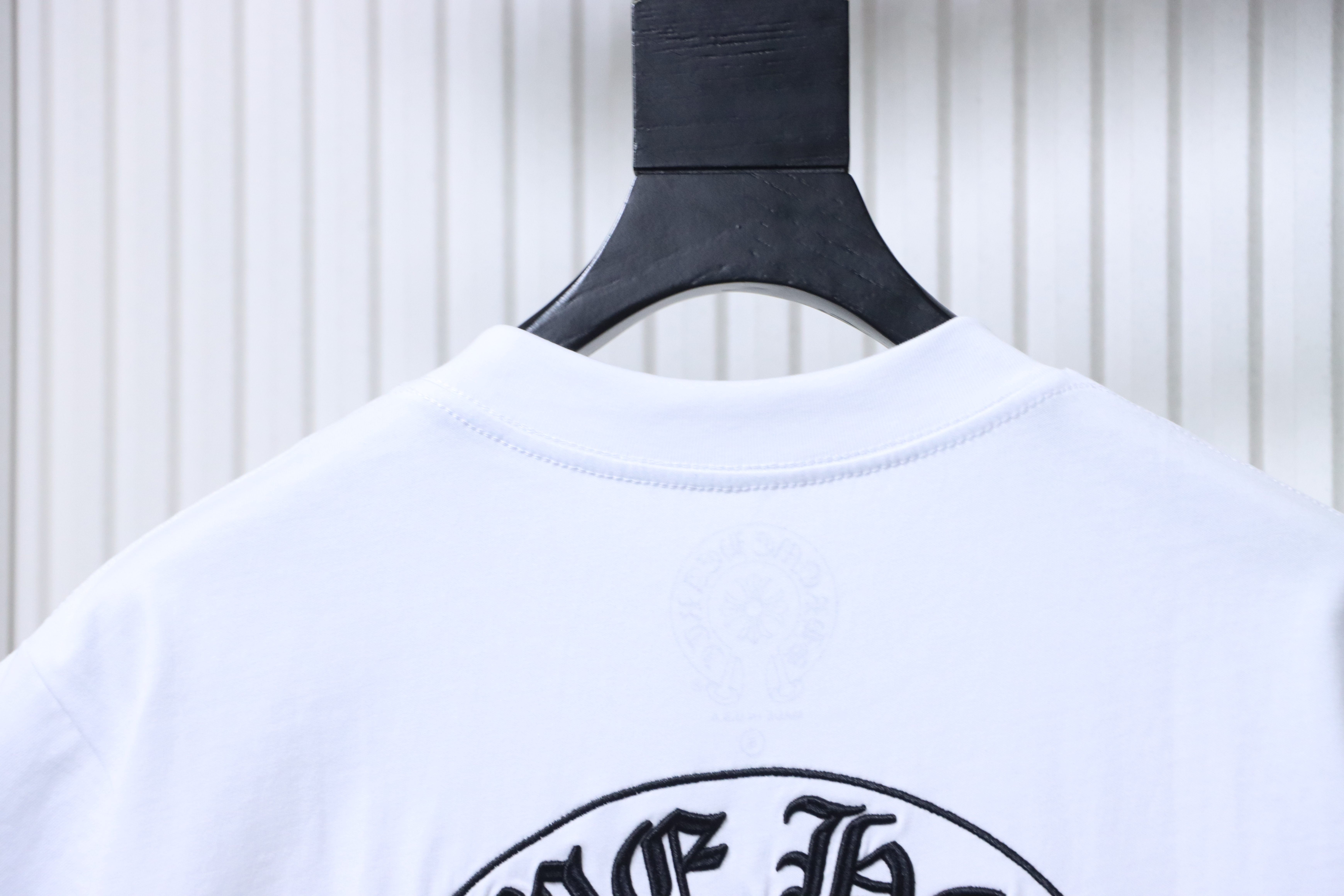 Chrome Hearts Scroll Embroidered Short Sleeve T-Shirt Style 2