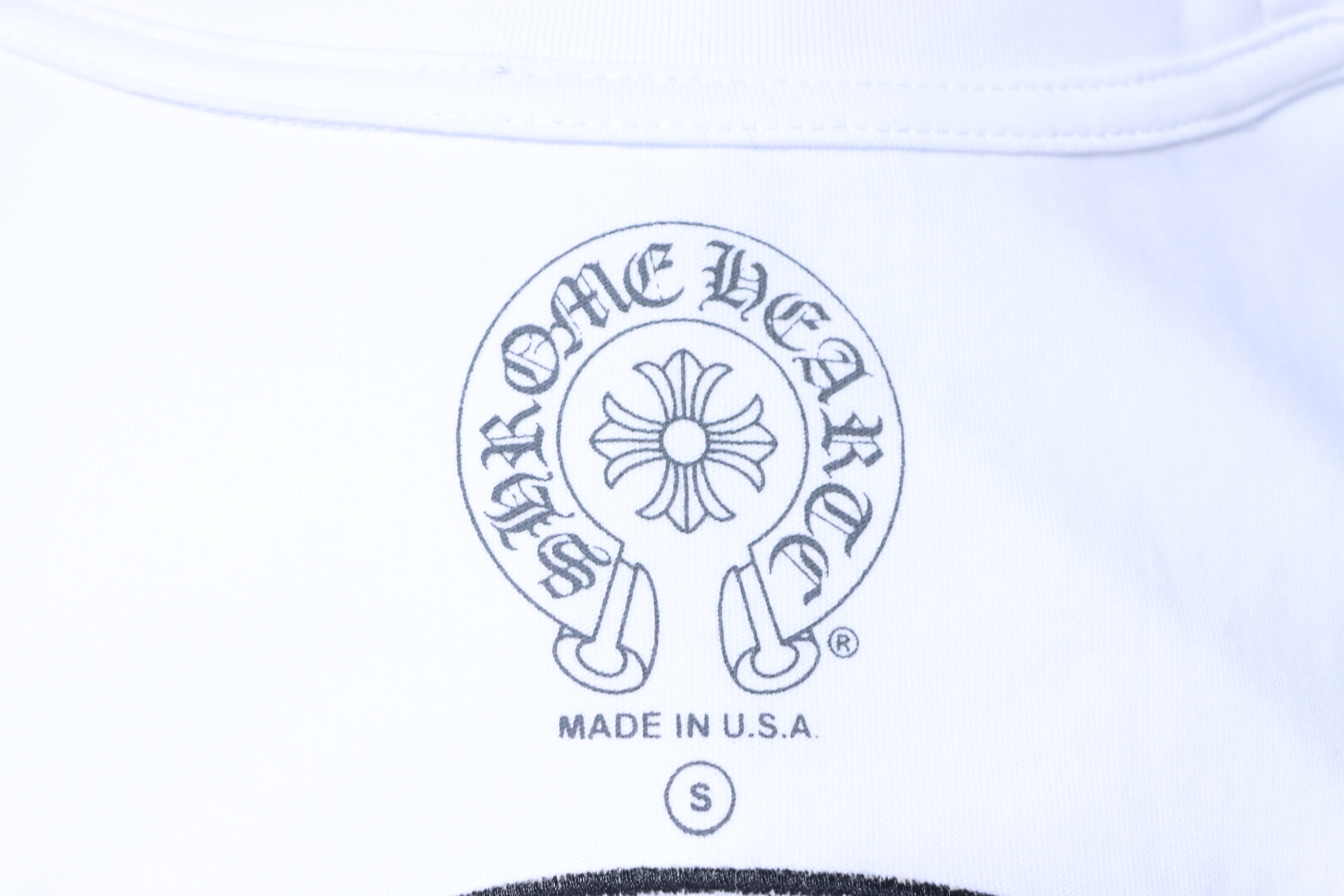 Chrome Hearts Scroll Embroidered Short Sleeve T-Shirt Style 2