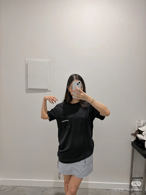 Chrome Hearts Scroll Print Short Sleeve T-Shirt