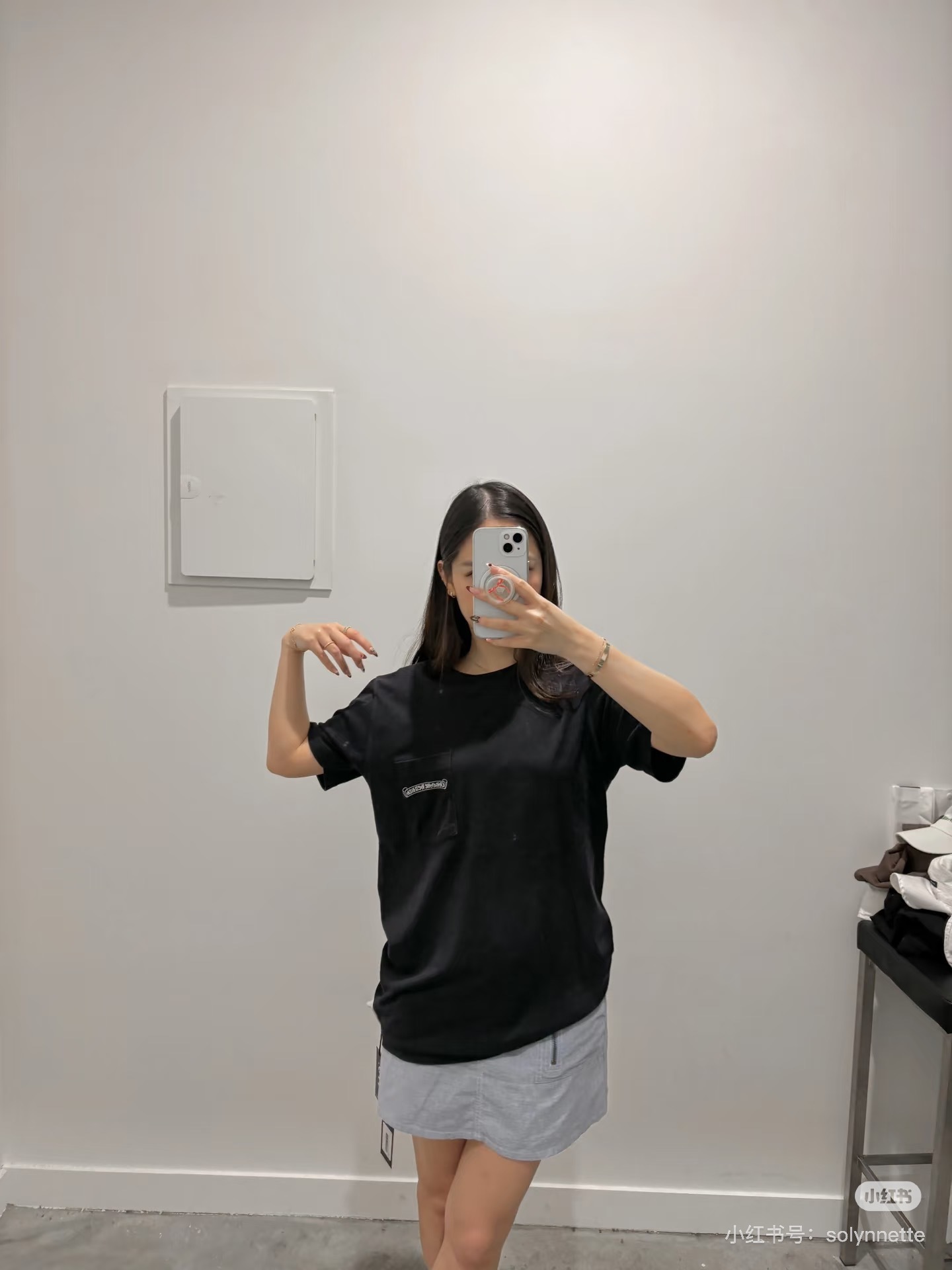 Chrome Hearts Scroll Print Short Sleeve T-Shirt