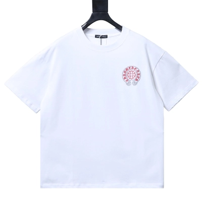 Chrome Hearts Scroll Sanskrit Heavy Craft Embroidered Short Sleeve T-Shirt Style 1 01