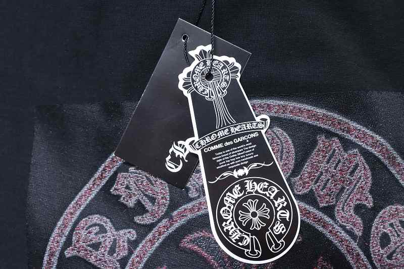 Chrome Hearts Scroll Sanskrit Heavy Craft Embroidered Short Sleeve T-Shirt Style 2