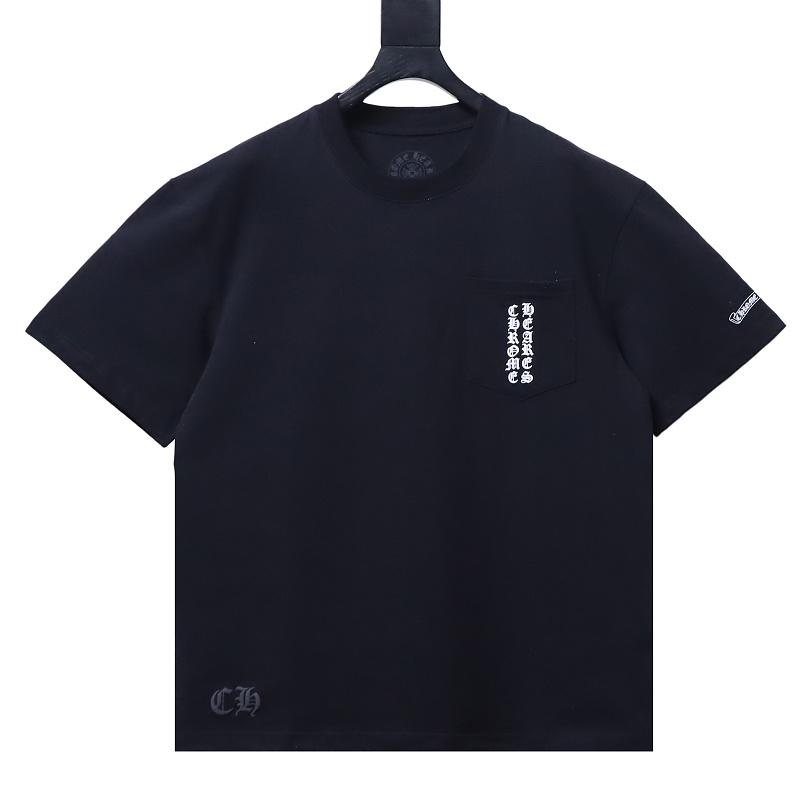 Chrome Hearts Scroll Sanskrit Print CH Short Sleeve T-Shirt Style 2
